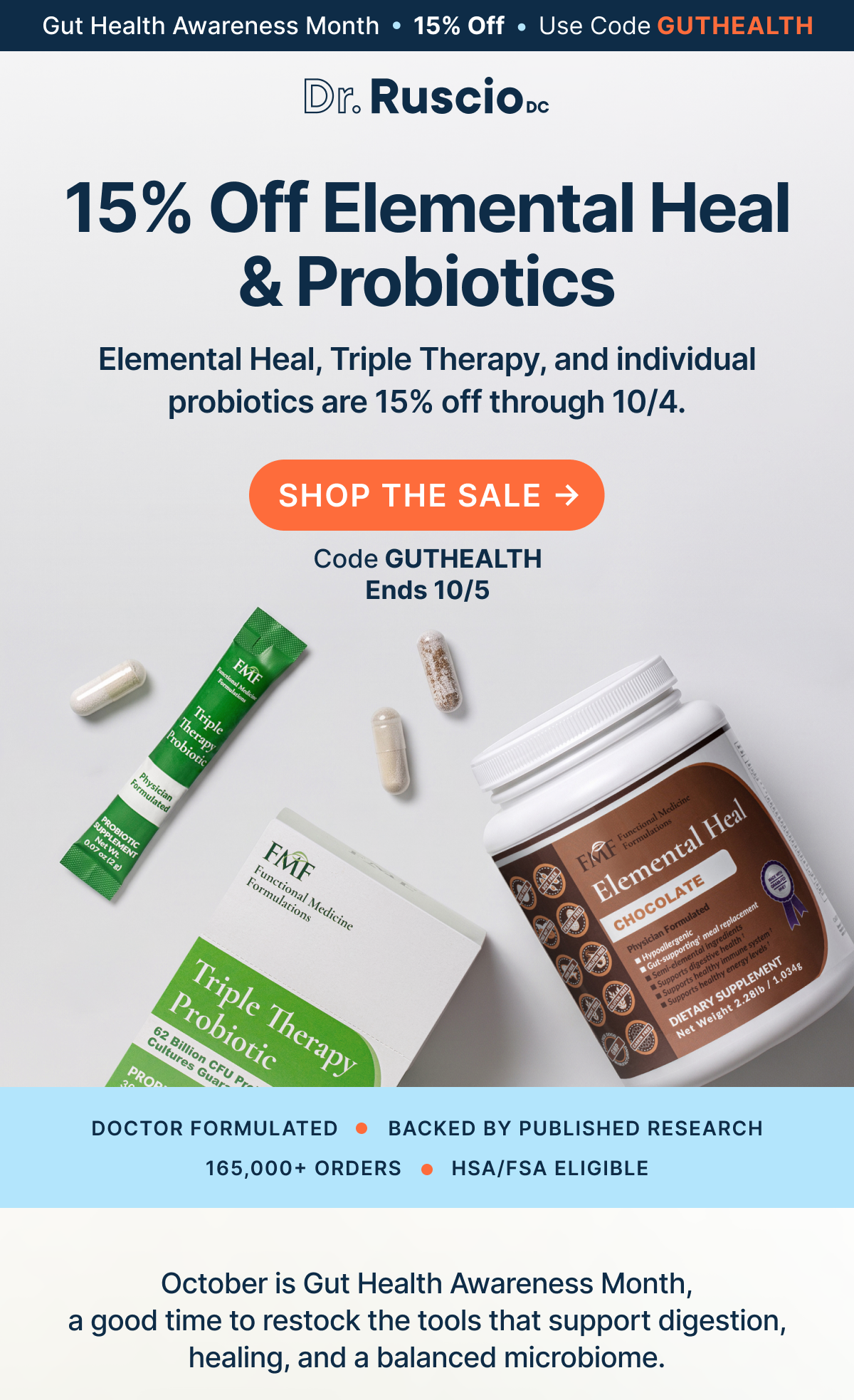 15% Off Elemental Heal & Probiotics