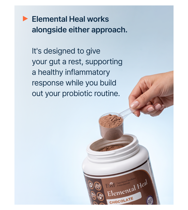 Elemental Heal works alongside either approach.