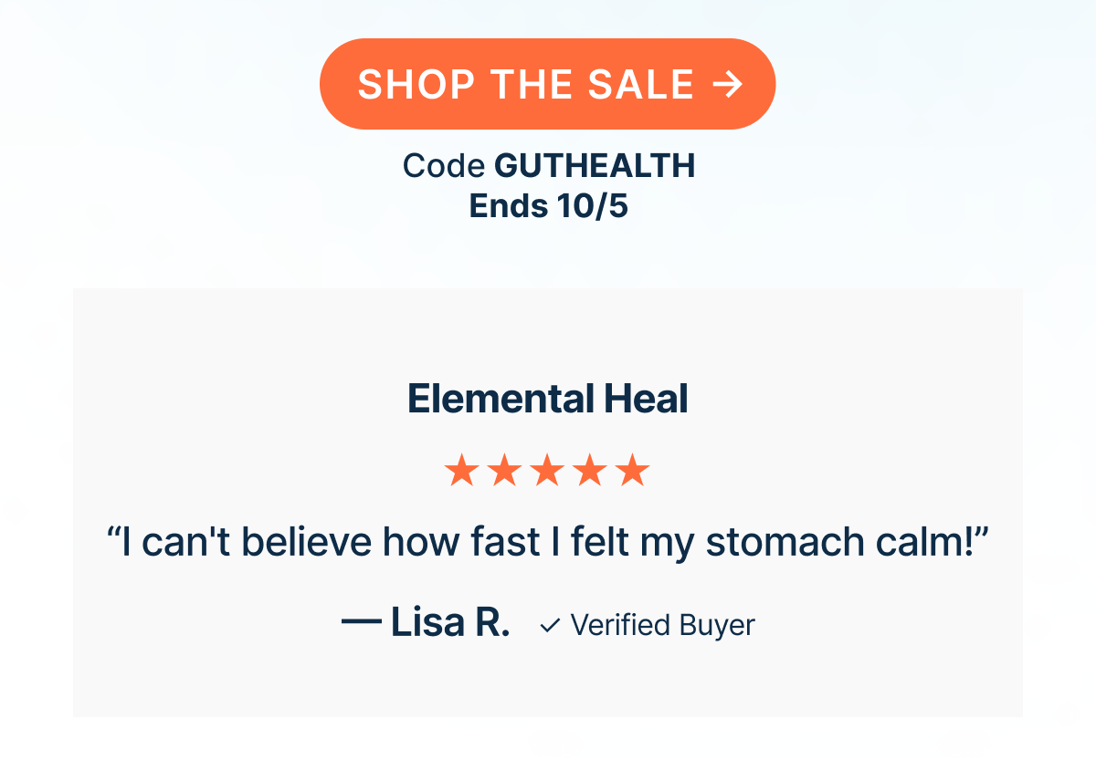 “I can't believe how fast I felt my stomach calm!”