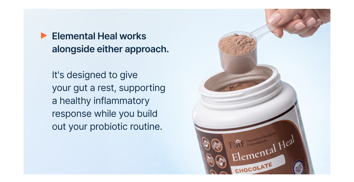 Elemental Heal works alongside either approach.
