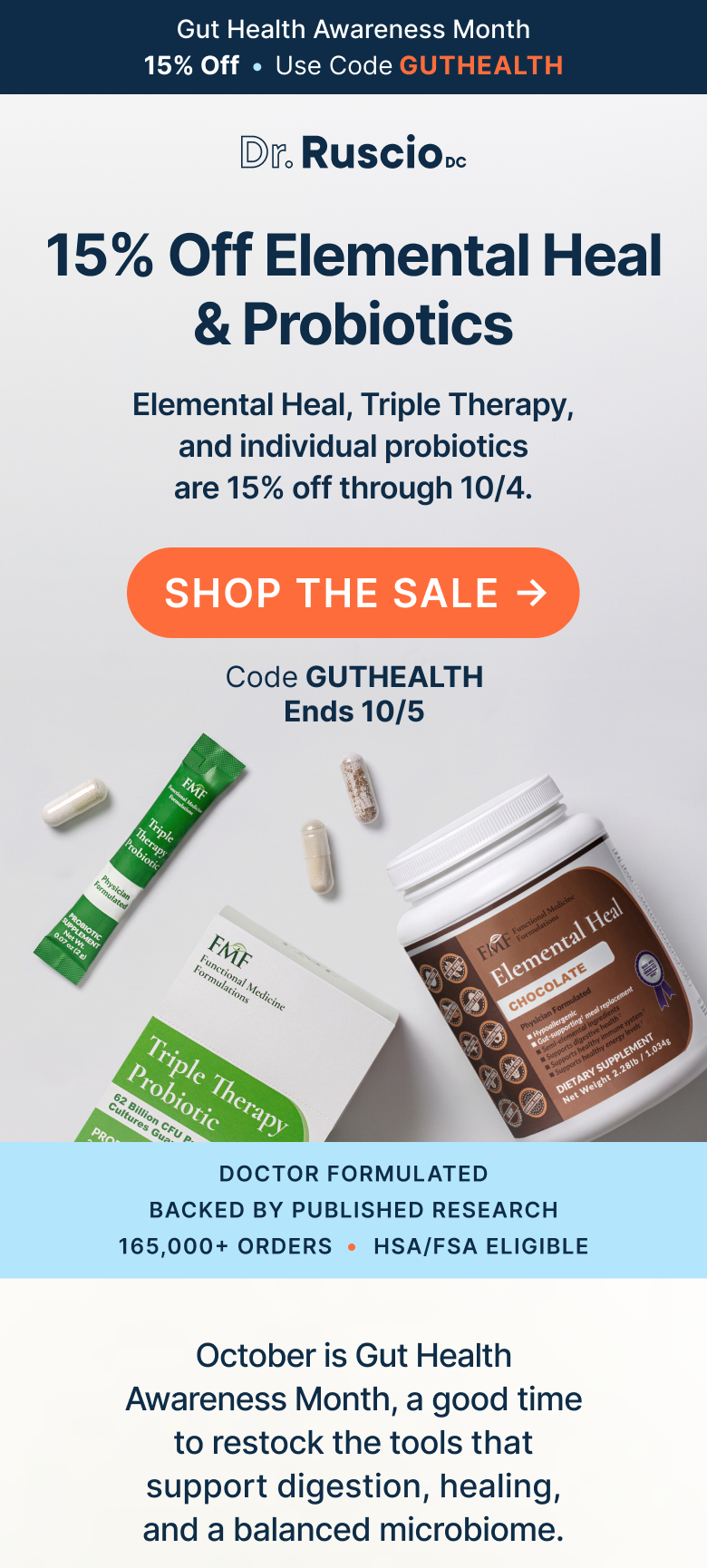15% Off Elemental Heal & Probiotics