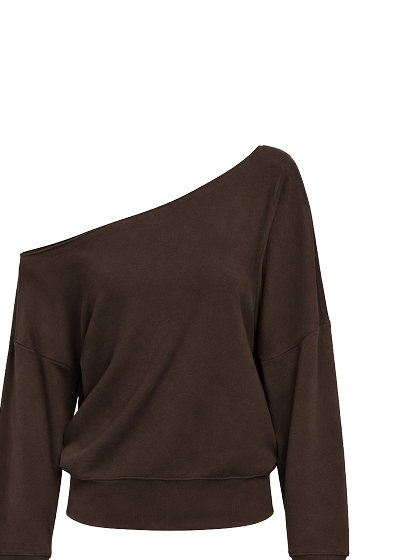 Off Shoulder Sweatshirt in French Terry