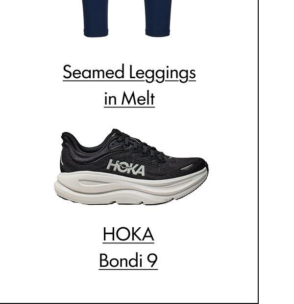 Seamed Leggings in Melt HOKA Bondi 9