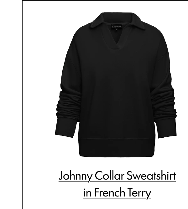 Johnny Collar Sweatshirt in French Terry