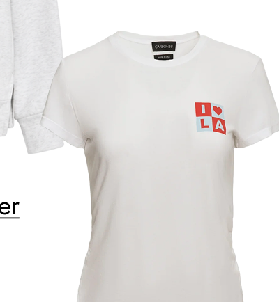 I Love LA Ruched Tee
