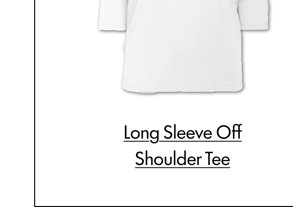 Long Sleeve Off Shoulder Tee