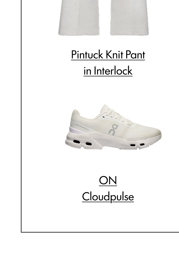 Pintuck Knit Pant in Interlock ON Cloudpulse