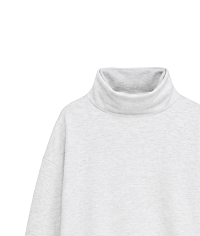 Mock Neck Pullover in Interlock