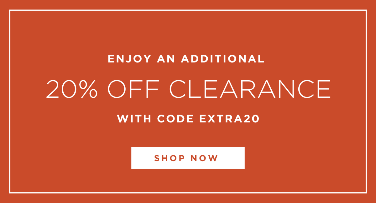 Extra 20% off Clearance