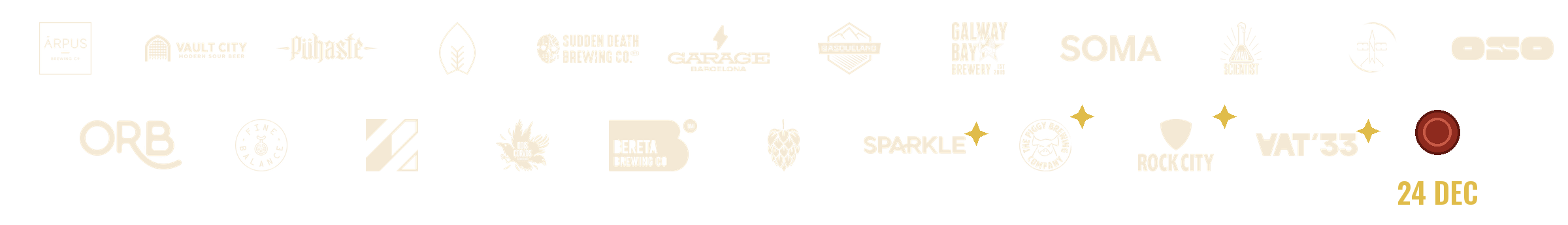 Logos of the breweries in The Brewmaster&rsquo;s Journal
