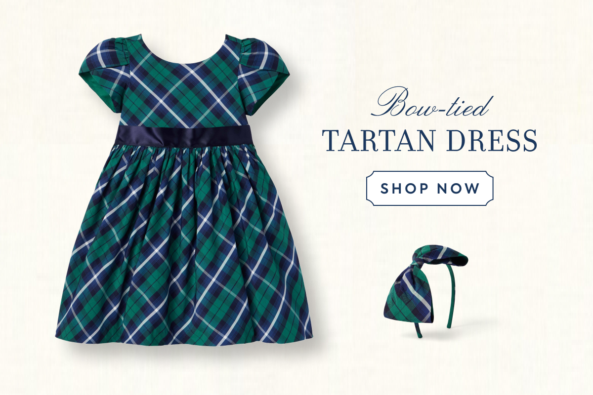 Bow-tied Tartan Dress