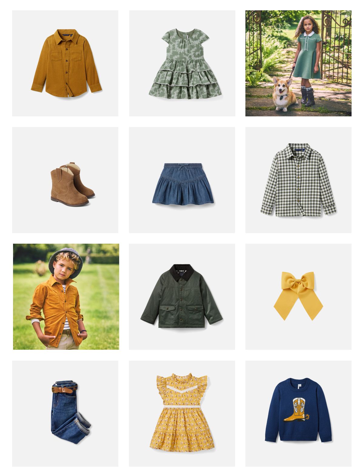 Now on sale, a collection with details inspired by the countryside.