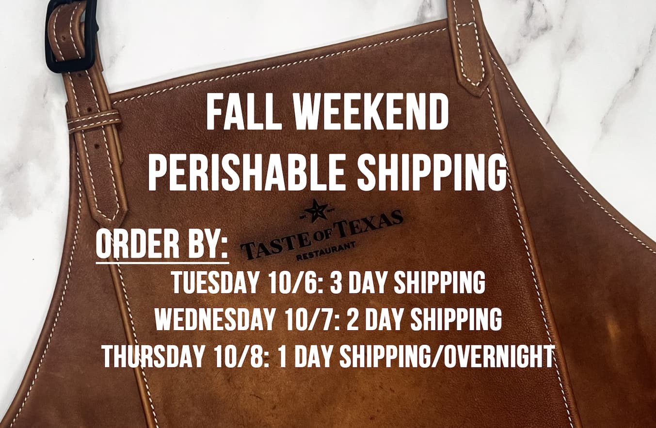Fall Weekend Perishable Shipping