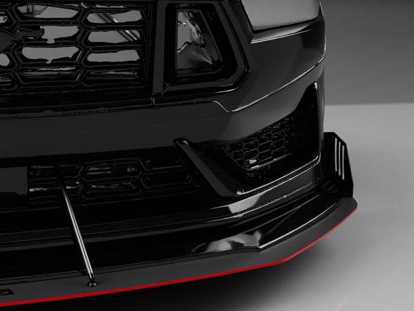 Close up render of the Dark Horse Handling Pack splitter edge