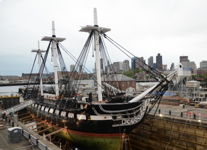 USS Constitution under sail