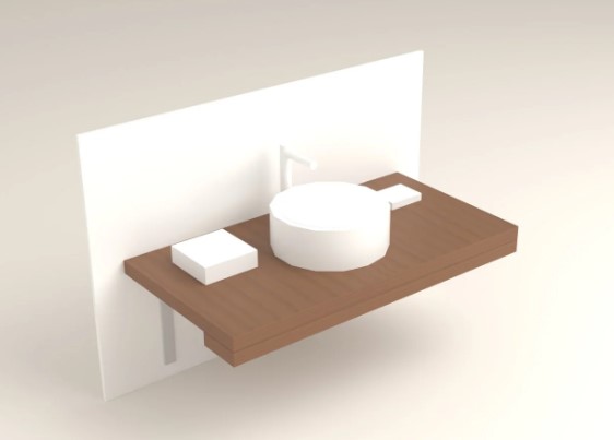 White Oak Floating Vanity Countertop free woodworking plan
