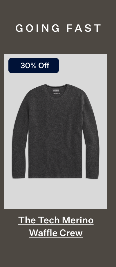 Tech Merino Waffle Crew Neck Sweater