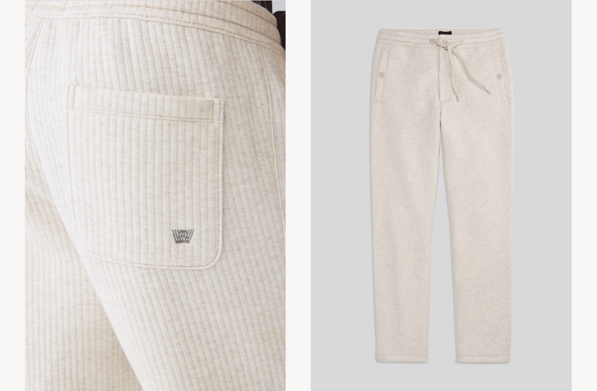 Quilted Rib Sweatpant