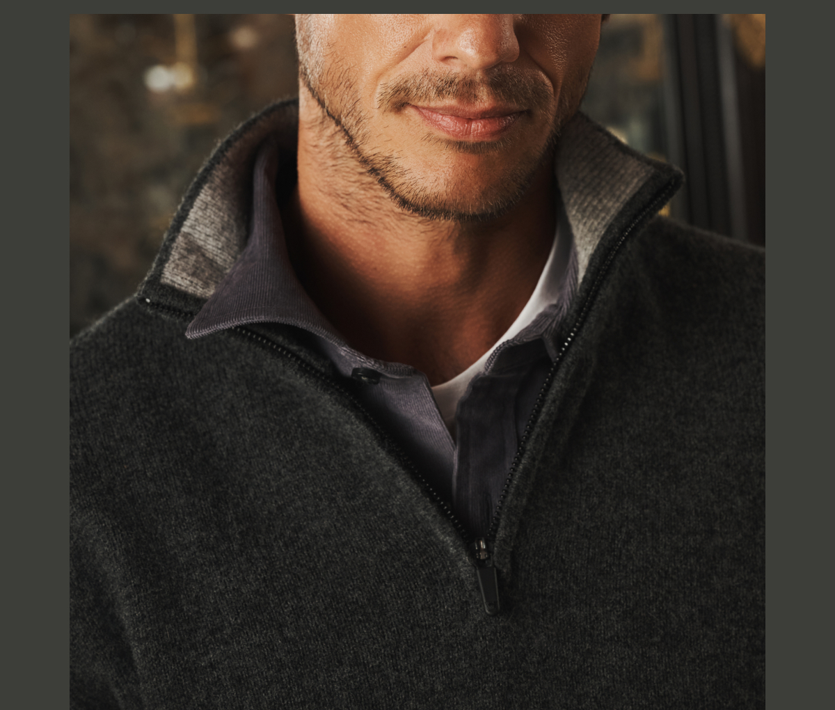 Lambswool Quarter Zip