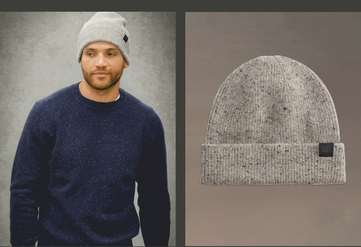 Lambswool Donegal Beanie