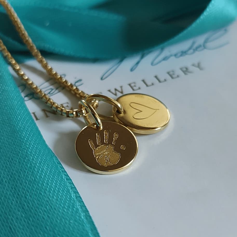 Personalisierter Schmuck mit Baby Fußabdruck