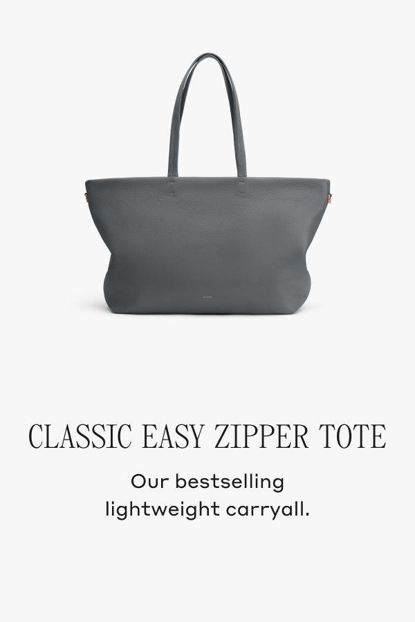 CLASSIC EASY ZIPPER TOTE Our bestselling lightweight carryall.