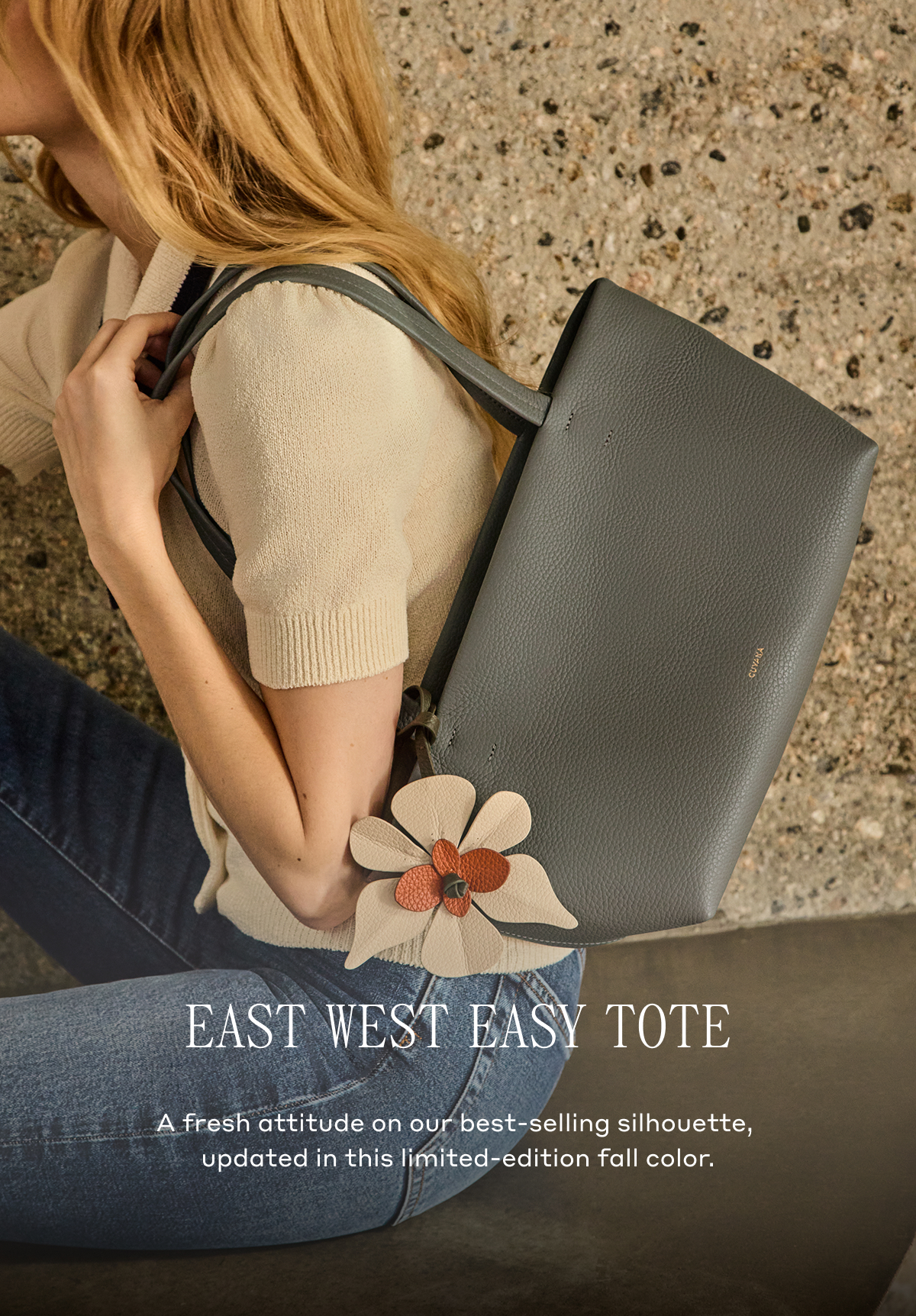 EAST WEST EASY TOTE A fresh attitude on our best-selling silhouette, updated in this limited-edition fall color.