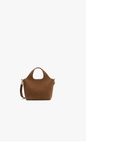 Mini System Tote Cognac Suede
