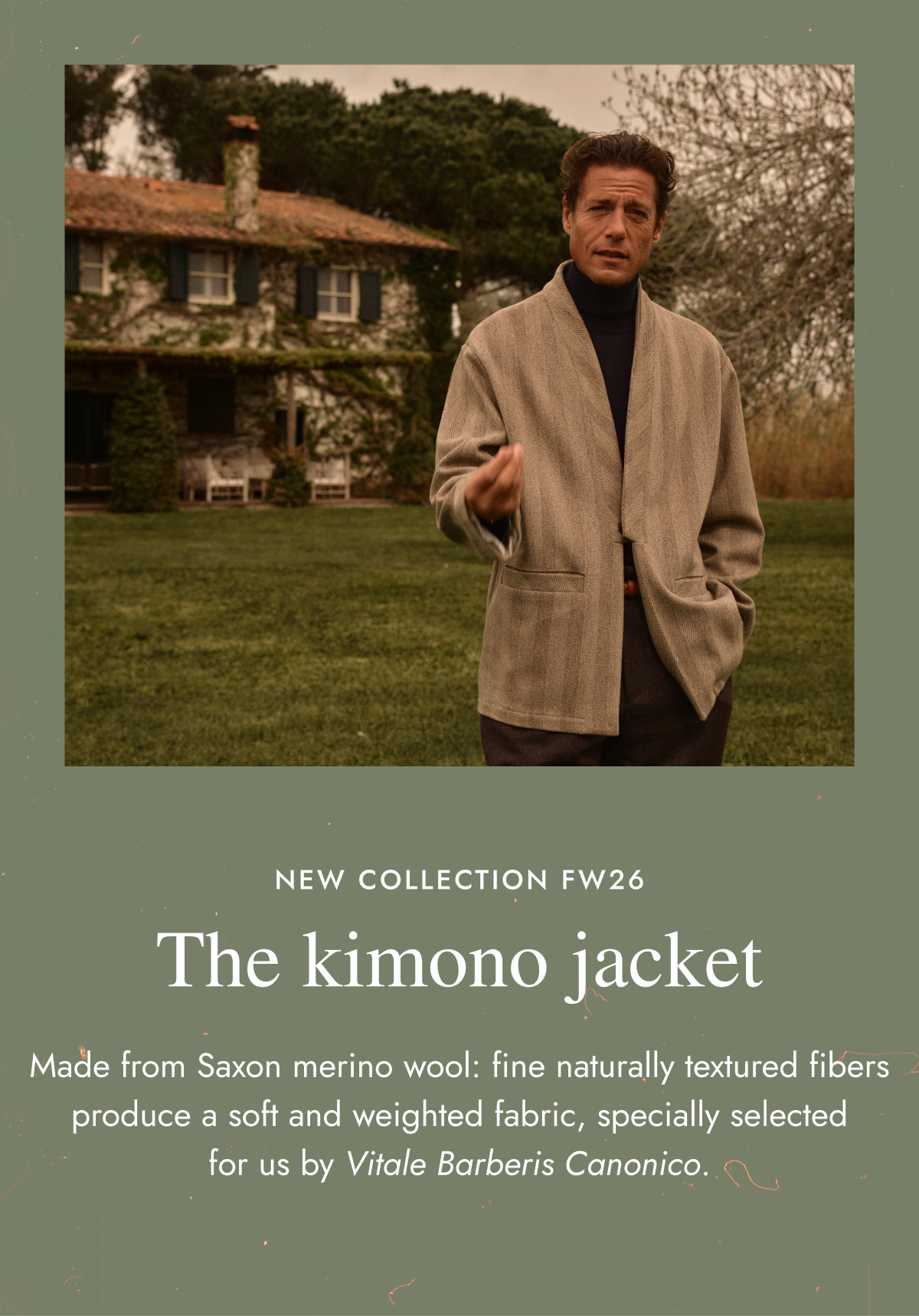 wool: fine naturally textured 