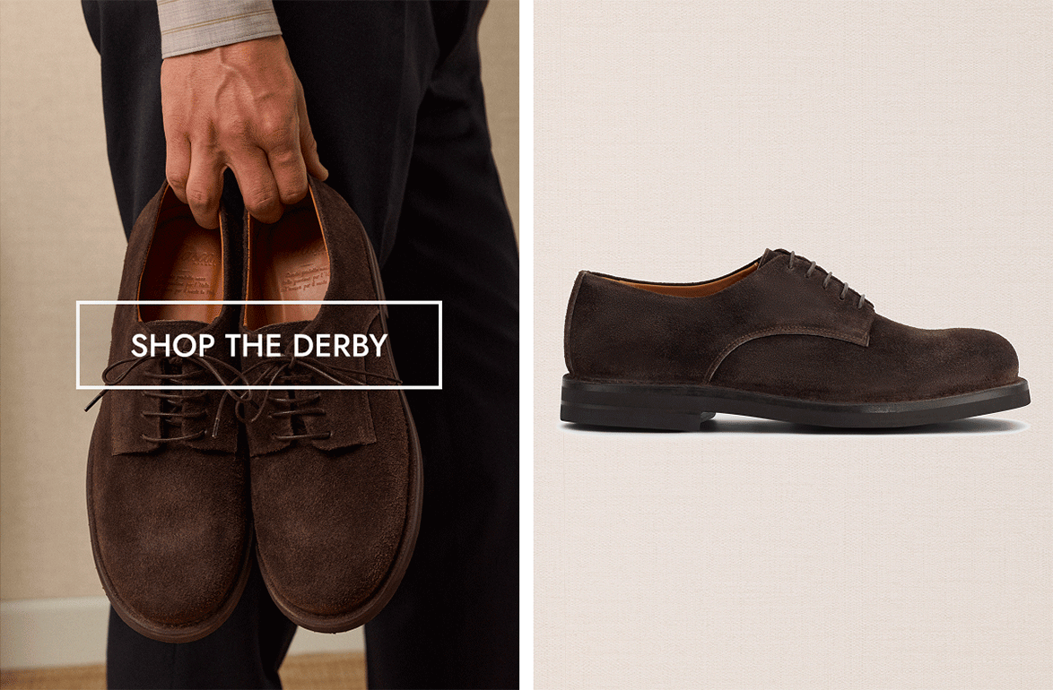 leather with a natural grain.