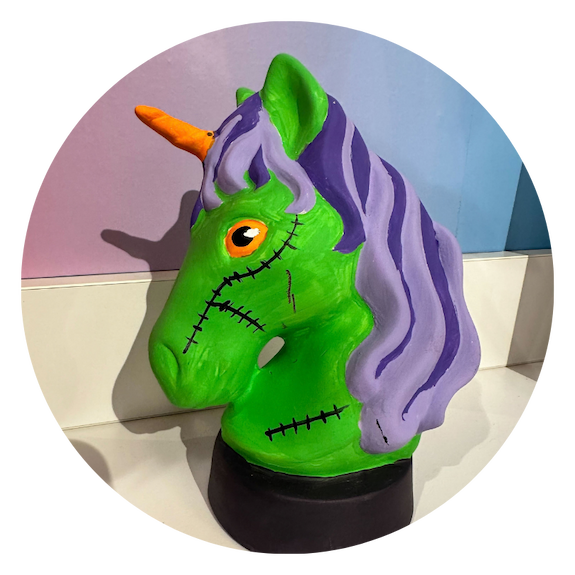 Paint your own spooky ceramic