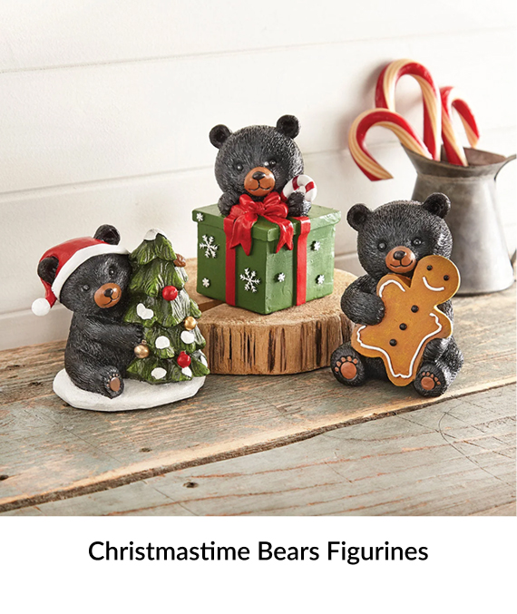 Christmastime Bears Figurines