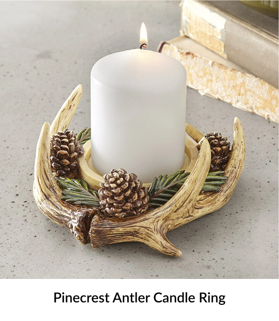 Pinecrest Antler Candle Ring
