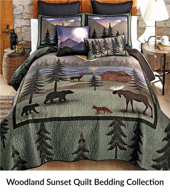 Woodland Sunset Quilt Bedding Collection