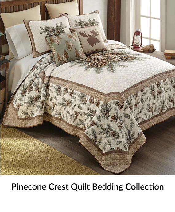 Pinecone Crest Quilt Bedding Collection