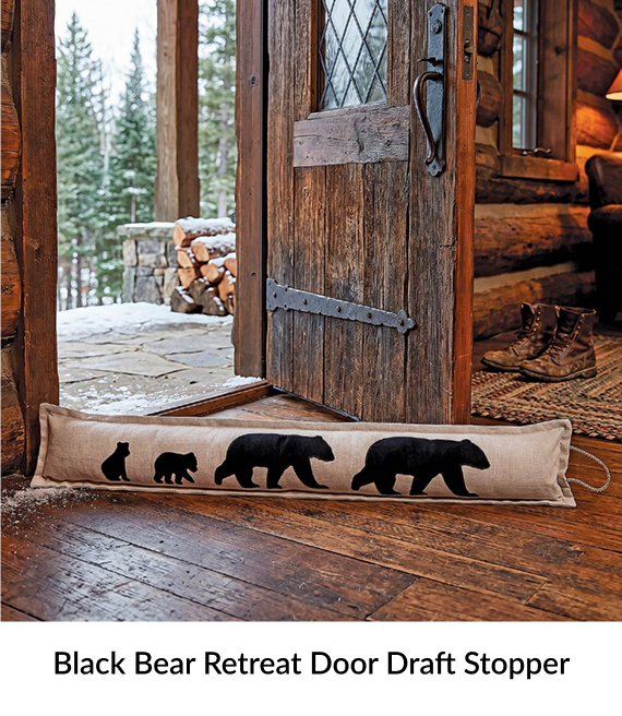 Black Bear Retreat Door Draft Stopper