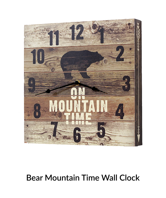 Bear Mountain Time Wall Clock
