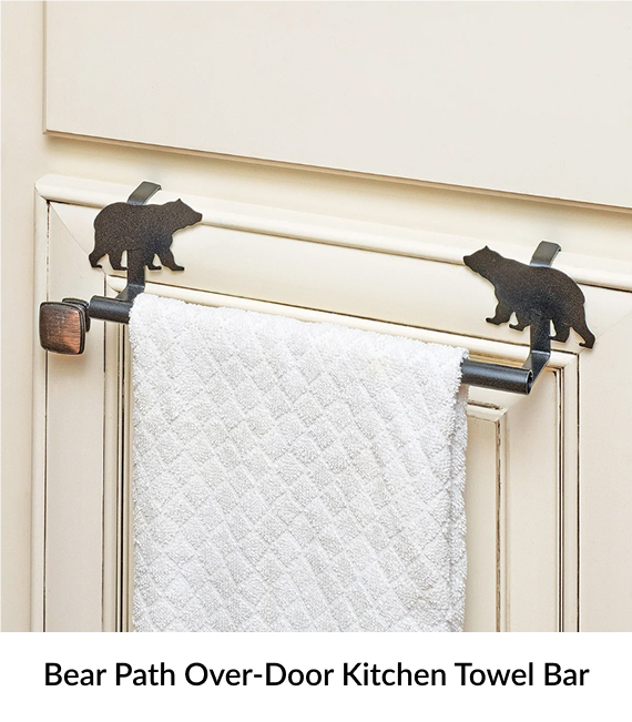 Bear Path Over-Door Kitchen Towel Bar