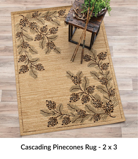 Cascading Pinecones Rug - 2 x 3