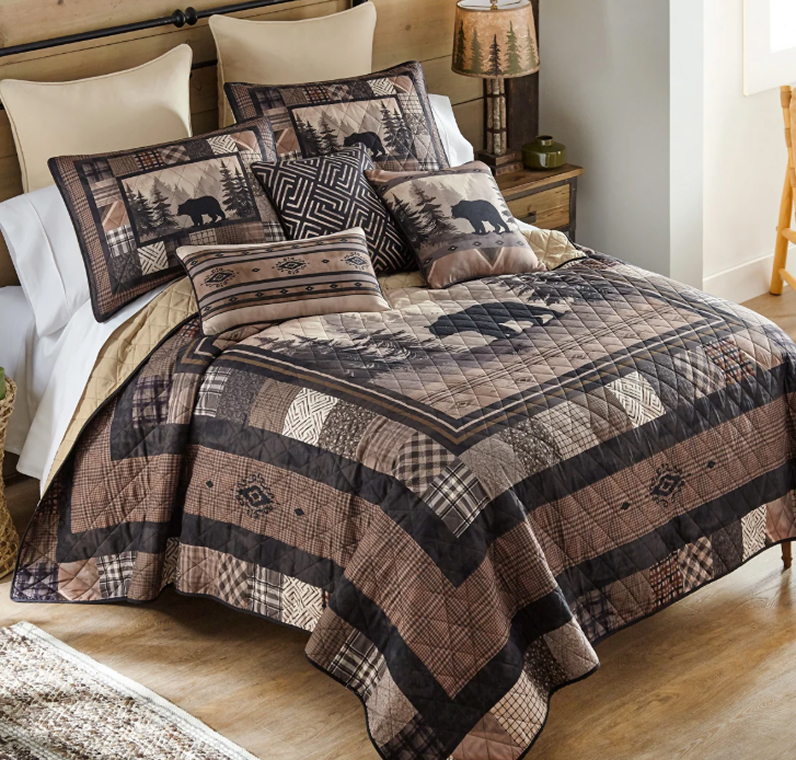 Mistwood Bear Quilt Bedding Collection