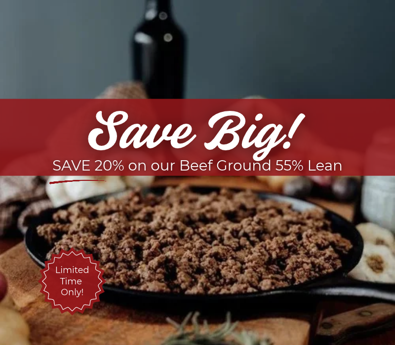 Beef Ground 55% Lean - 20% OFF
