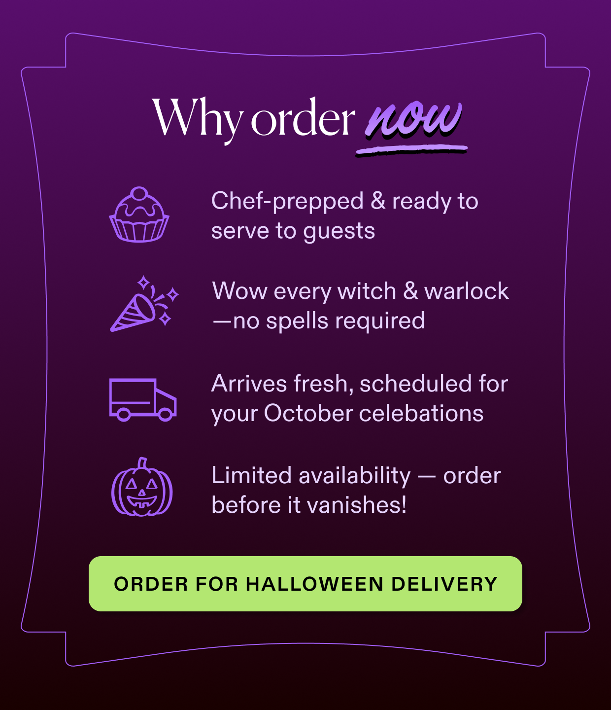 click to order for Halloween delivery
