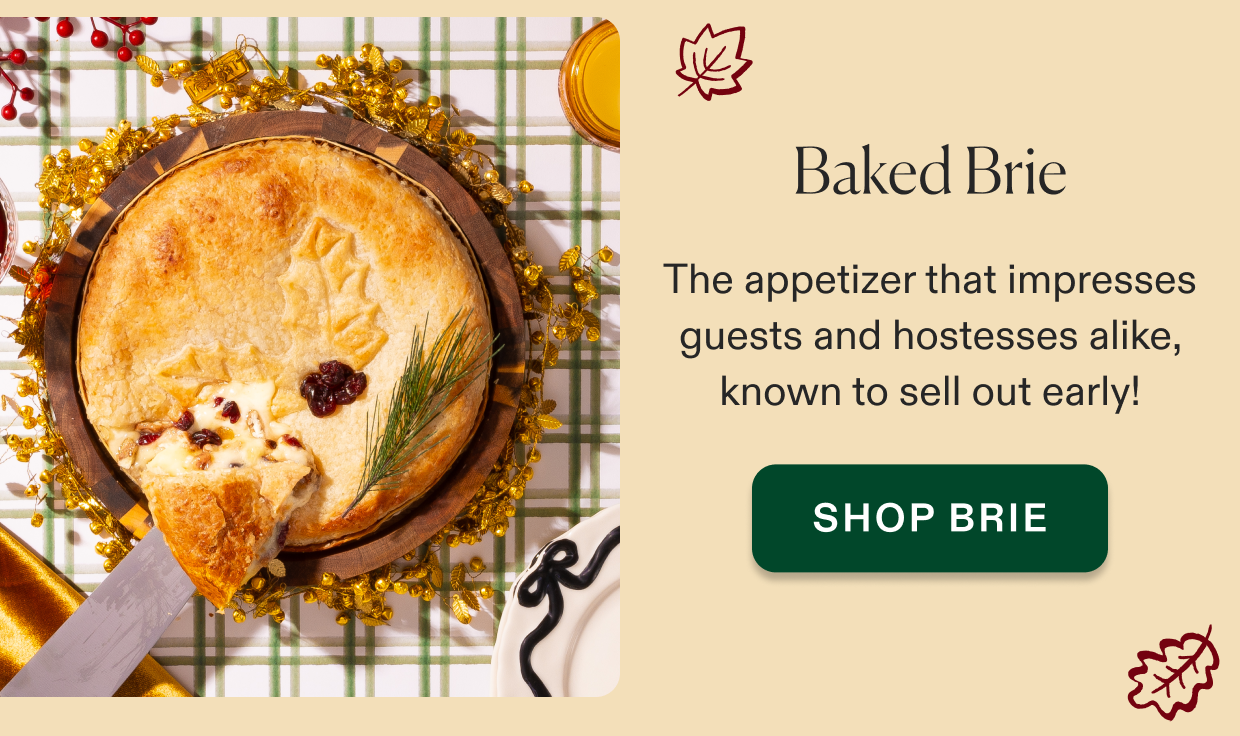 Click to shop Thanksgiving Baked brie