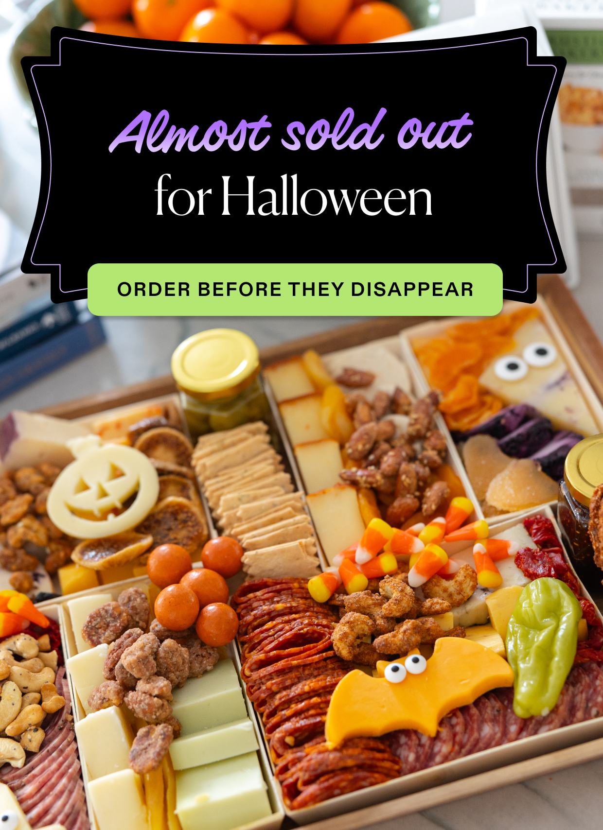 Almost sold out for Halloween - click to order before they disappear