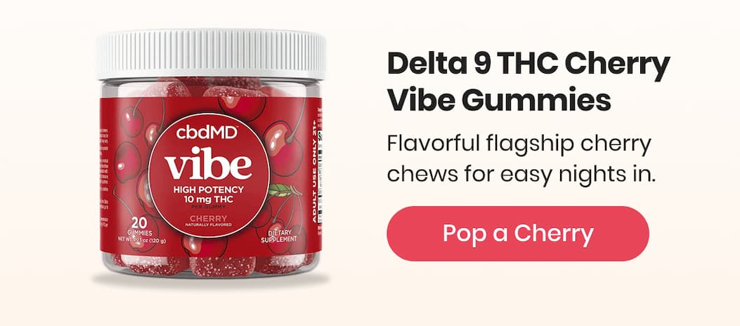 Delta 9 THC Cherry Vibe Gummies