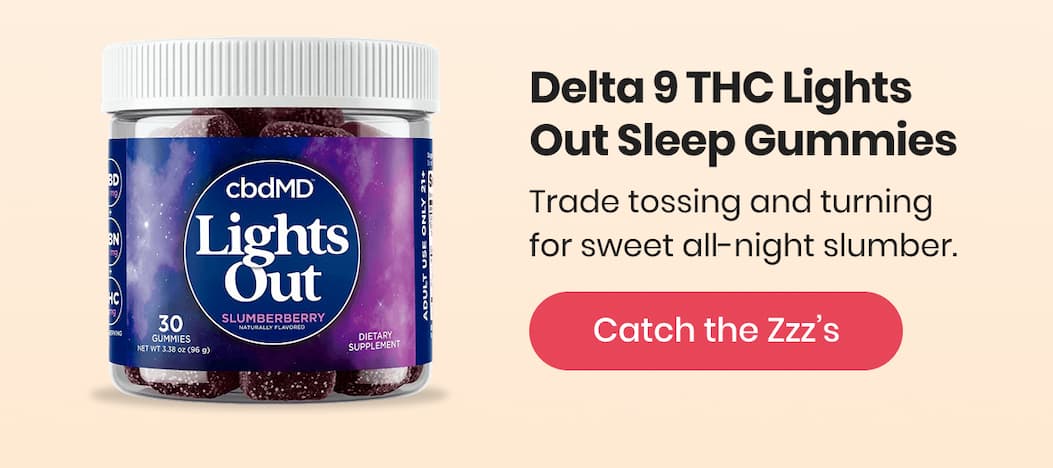 Delta 9 THC Lights Out Sleep Gummies