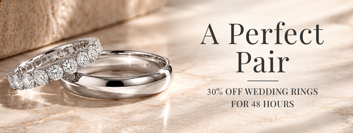 30% off wedding rings, 48 hours only