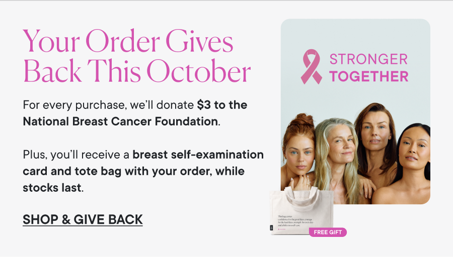 Your Order Gives Back This October