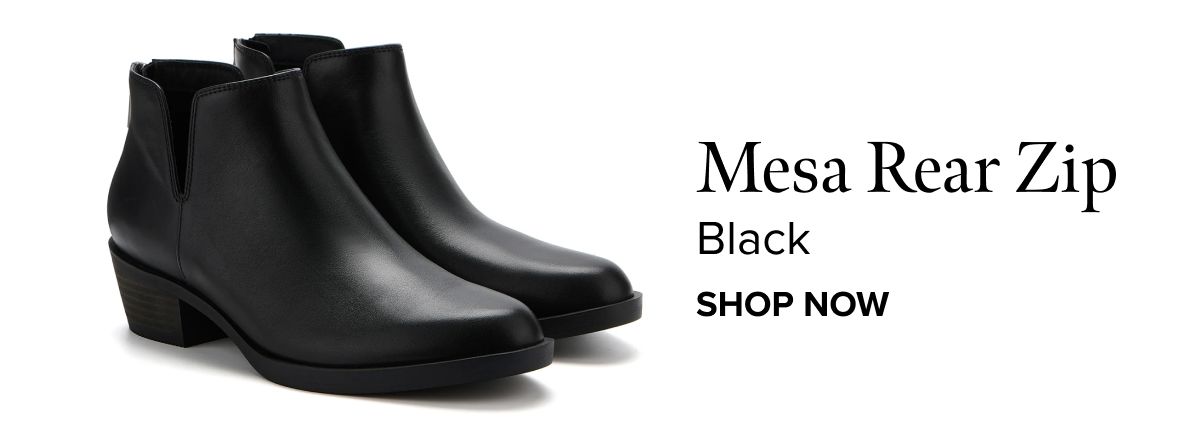 Mesa Rear Zip - Black