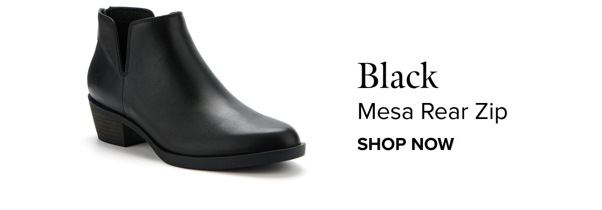 Mesa Rear Zip - Black